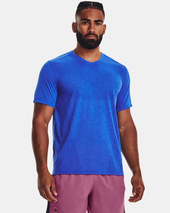 Men's UA Breeze Run Anywhere T-Shirt, Blue, pdpMainDesktop image number 0